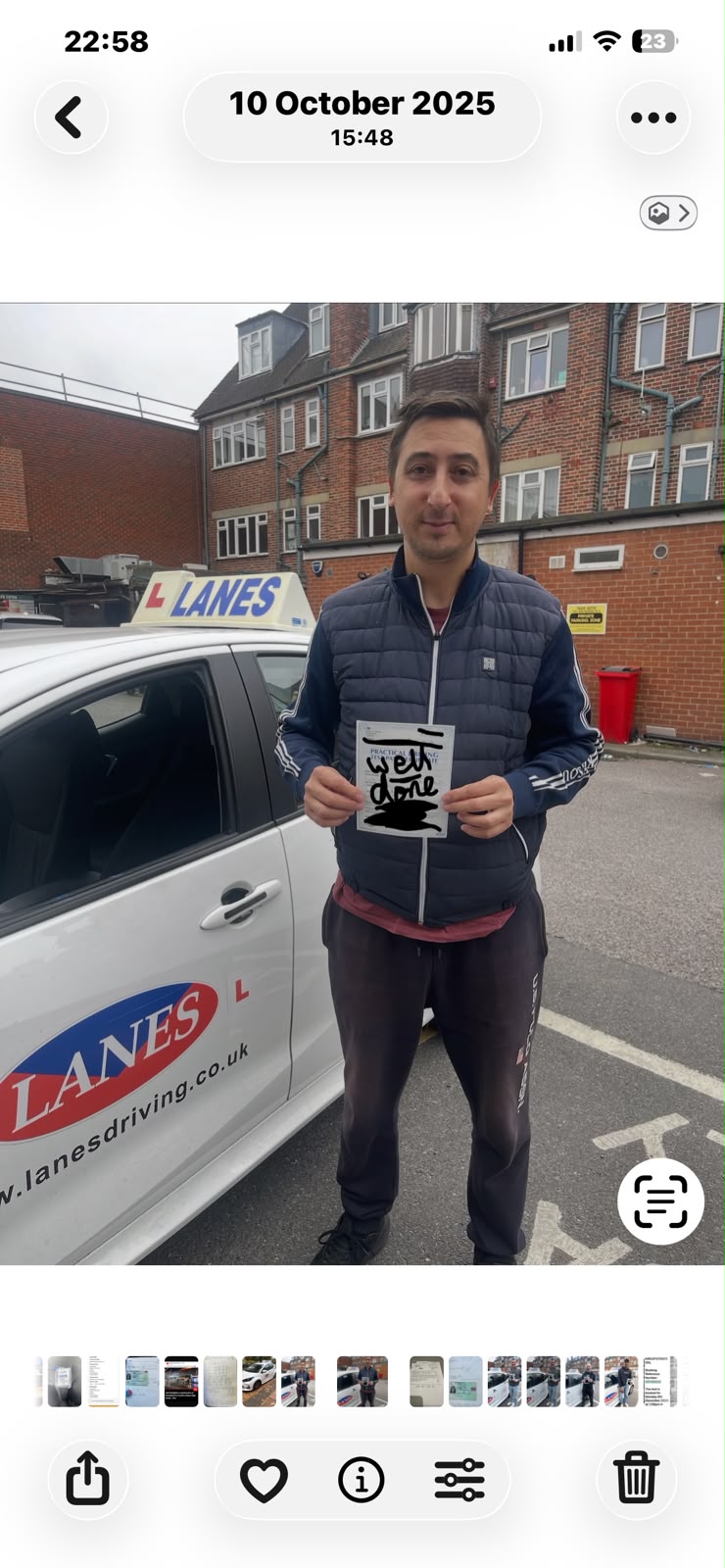 Terry’s Driving School Bromley - Happy Customer 5 Happy learner driver at Terry’s Driving School in Bromley - customer photo 5